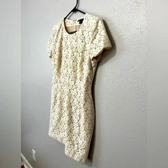 chinese dress ladies Wifey Lace Dress Cream  marbl.ae